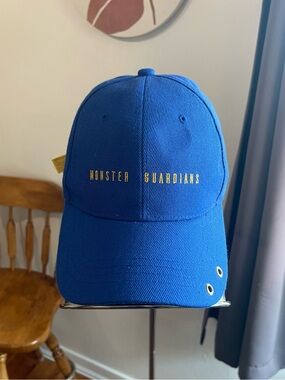 Blue 'Monster Guardians' Embroidered Baseball Cap